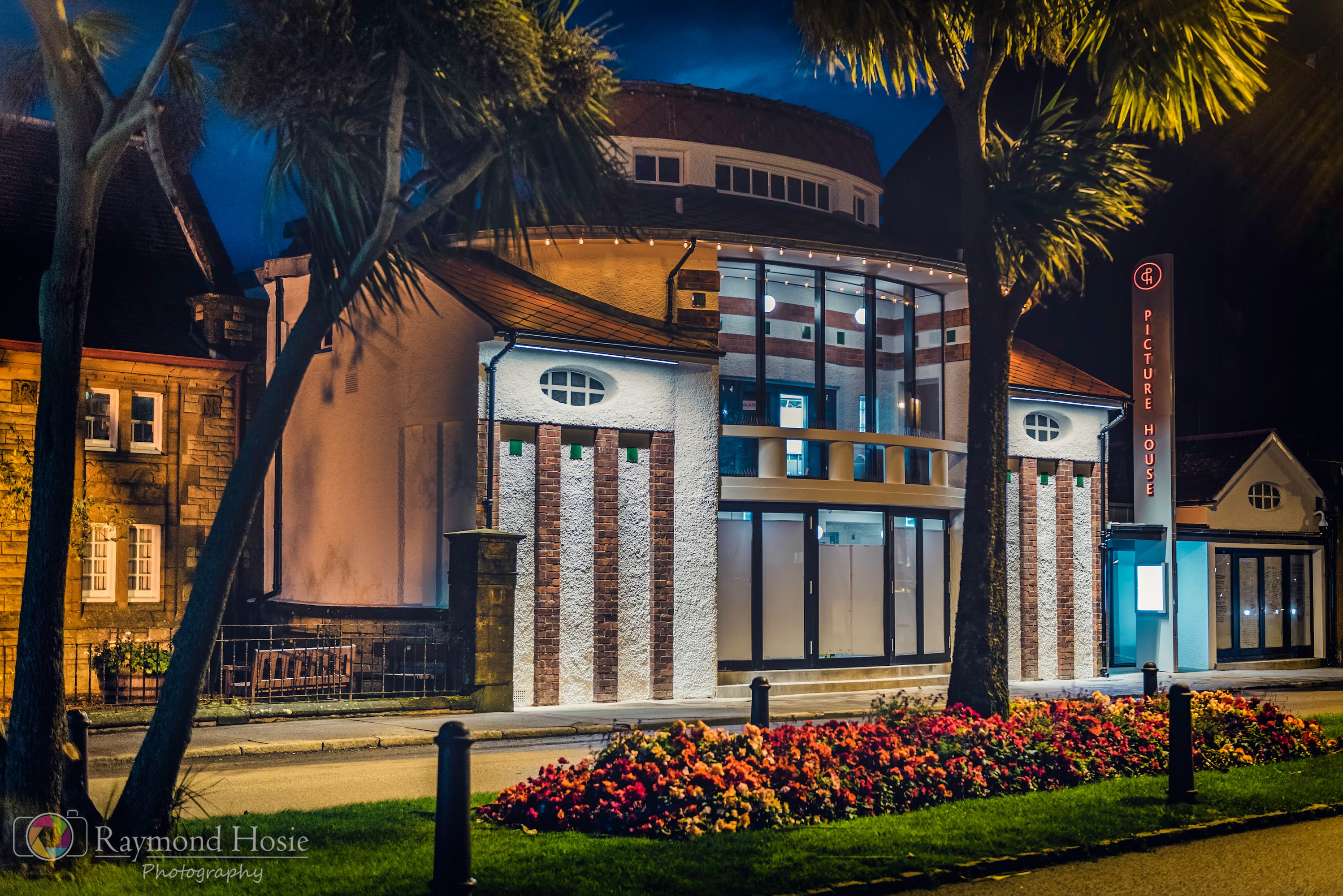 Campbeltown Picture House at night
