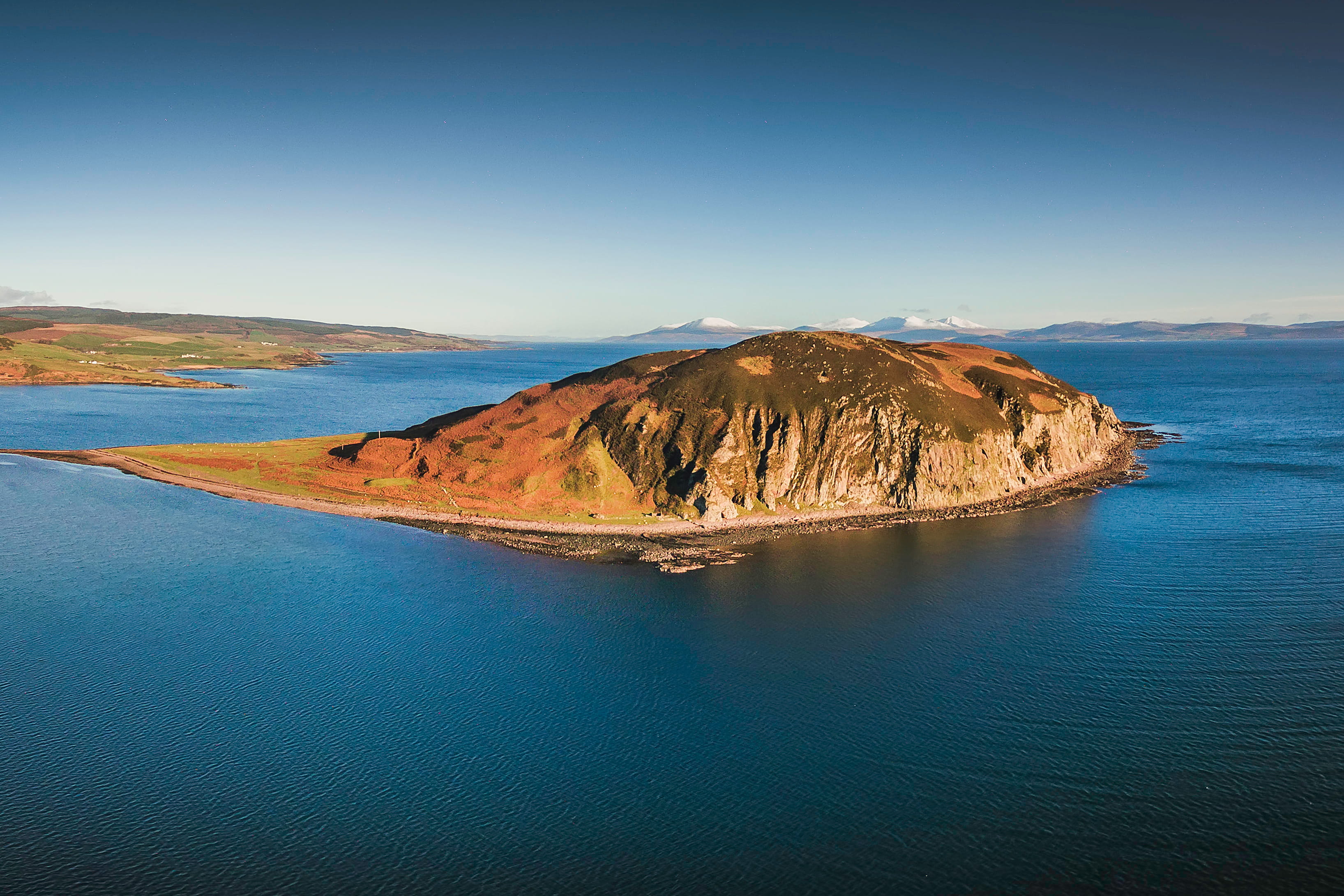 panoramic view of Davaar island
