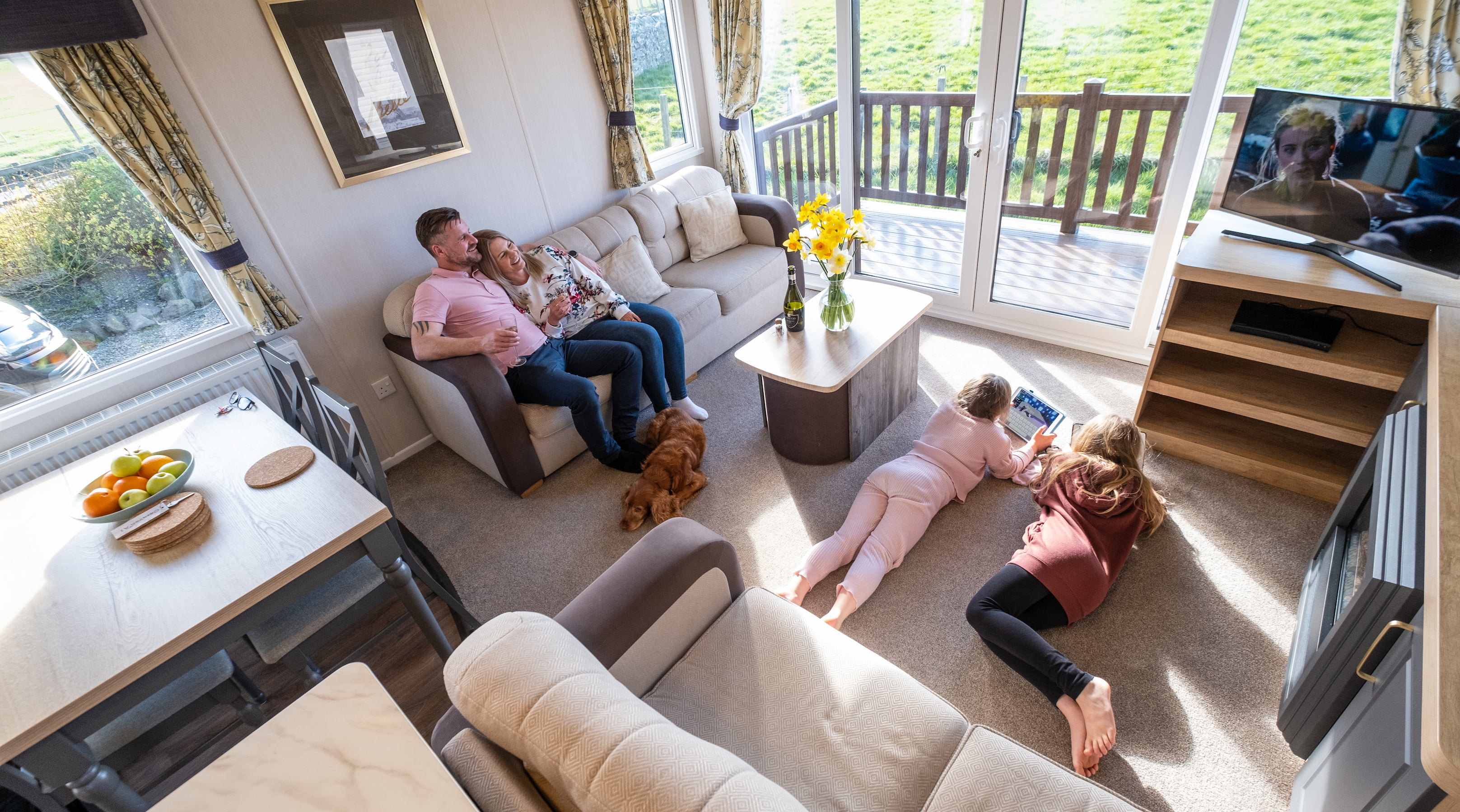 holiday home interior Machrihanish Holiday Park